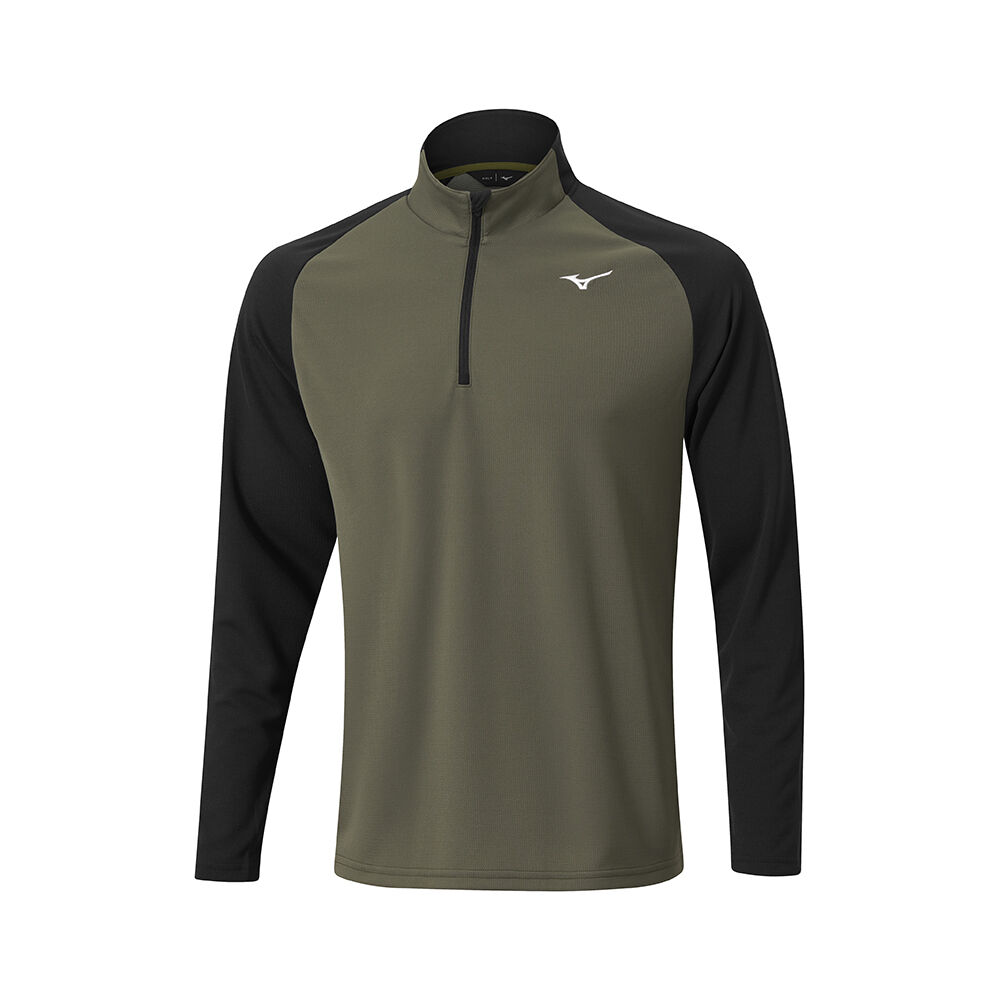 Winter Breeze Bloc 1 4 Zip Green Longsleeves Mizuno Europe